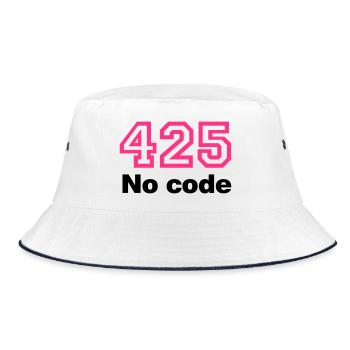 Error 425 No Code - Bucket Hat - Weiß/Navy - Vorne