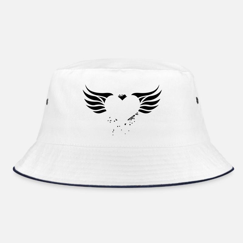 Herz mit Flügeln  Bucket Hat