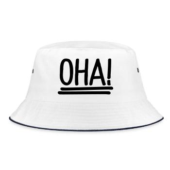 oha - Bucket Hat - white/navy - Front