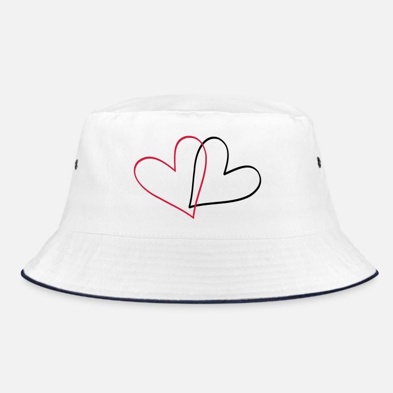Herzen Herz Geschenkidee Partnerlook Bucket Hat