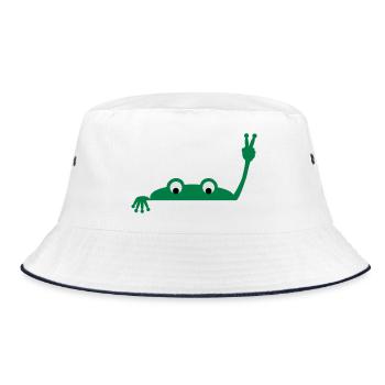 Frog face - Bob - blanc/marine - Devant