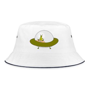 Motif d’amitié OVNI extraterrestre - Bob - blanc/marine - Devant