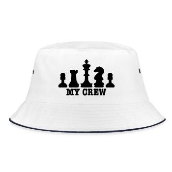 geek - Bucket Hat - white/navy - Front