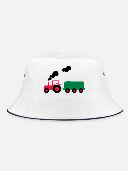 tracteur - Bob - blanc/marine