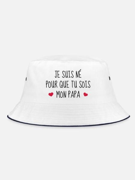 Bébé - Naissance - Papa - Fête des Pères - Bob - blanc/marine