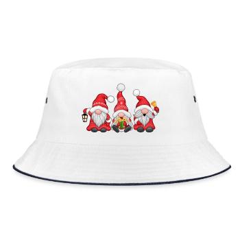 Festive Gnomes - Bucket Hat - white/navy - Front