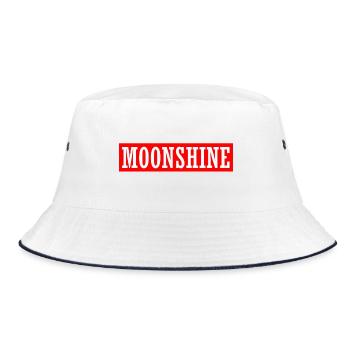 moon shine moonshiner distille schnapps bière d’alcool - Bob - blanc/marine - Devant