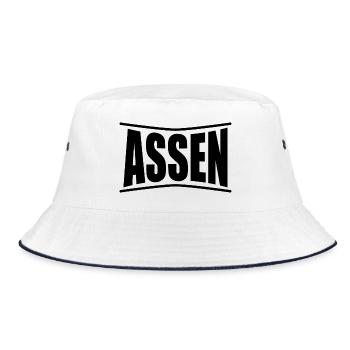 t-shirt Assen Nederland l’idée cadeau pays-Bas - Bob - blanc/marine - Devant