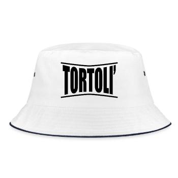 Tortolì t-shirt Sardinia gift idea - Bucket Hat - white/navy - Front