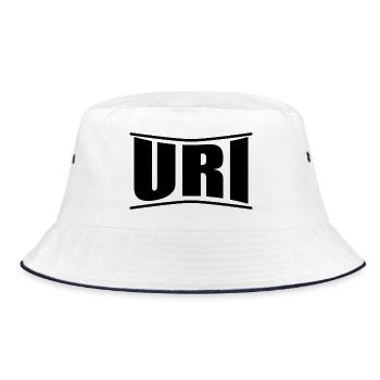 t-shirt Uri t-shirt Sardinia gift idea - Bucket Hat - white/navy - Front