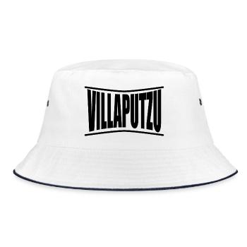 t-shirt Villaputzu t-shirt Sardinia gift idea - Bucket Hat - white/navy - Front