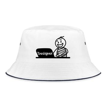 Concepteur d’ordinateur portable de travail - Bob - blanc/marine - Devant
