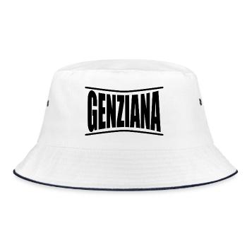 t-shirt Genziana t-shirt idée cadeau - Bob - blanc/marine - Devant