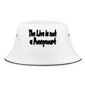 Ponnyhof - Bucket Hat - Weiß/Navy - Vorne