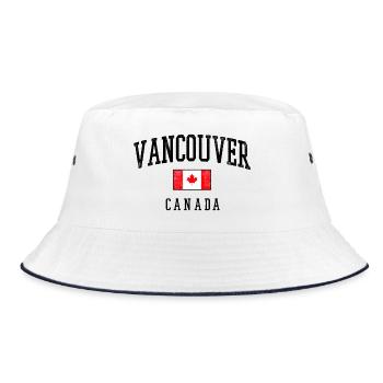 Vancouver, drapeau canadien - Bob - blanc/marine - Devant