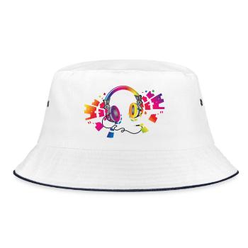 Des écouteurs colorés pour le festival de musique d’été - Bob - blanc/marine - Devant
