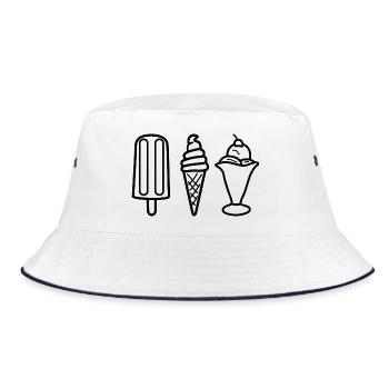Glace - Bob - blanc/marine - Devant