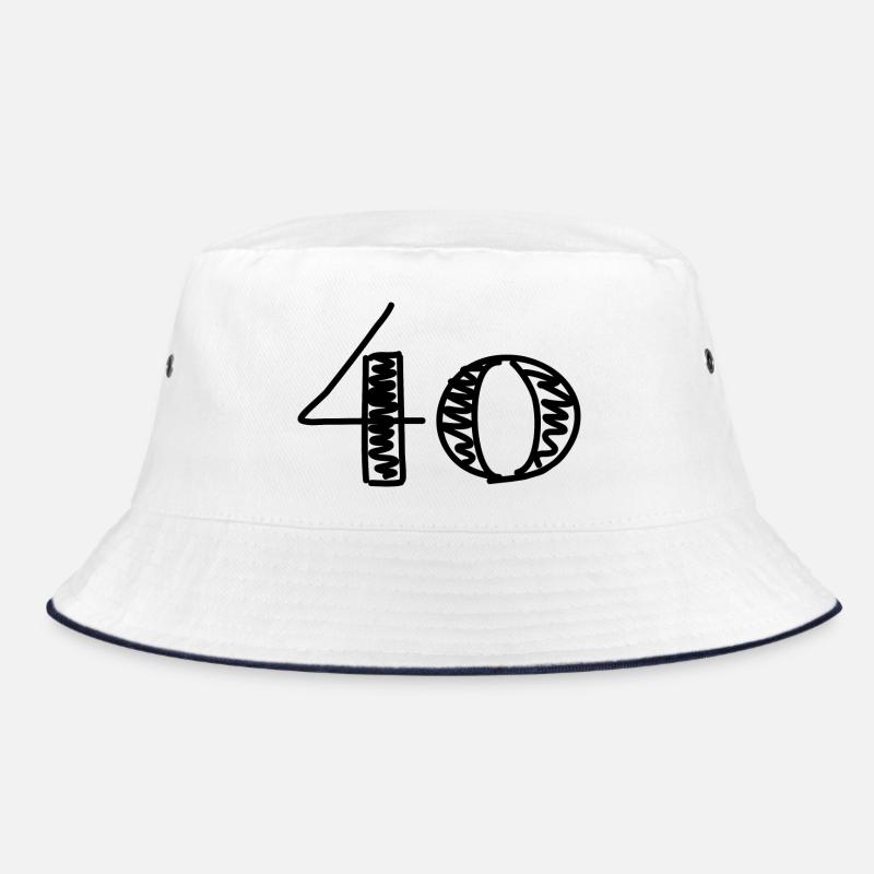 40. 40 ANS. 40e ANNIVERSAIRE. ANNIVERSAIRE 40 ANS. - Bob - blanc/marine