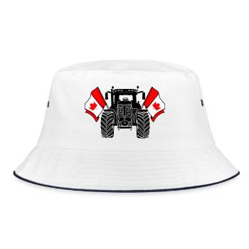 Tracteur Two Flags Canada - Bob - blanc/marine - Devant