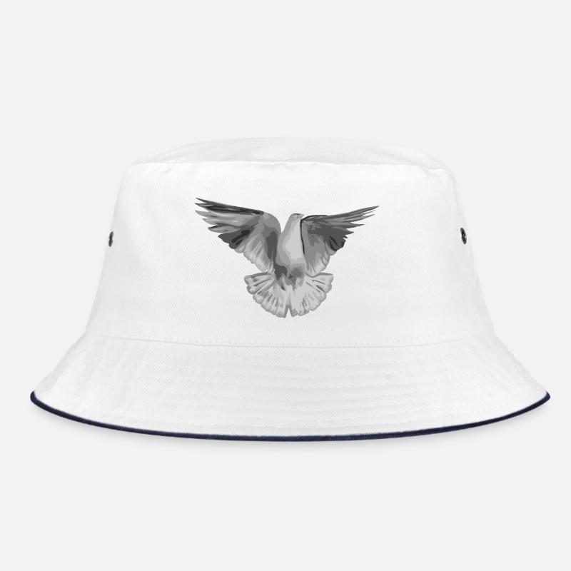 Taube hellgrau Bucket Hat