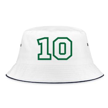 Numéro 10 sport vert - Bob - blanc/marine - Devant