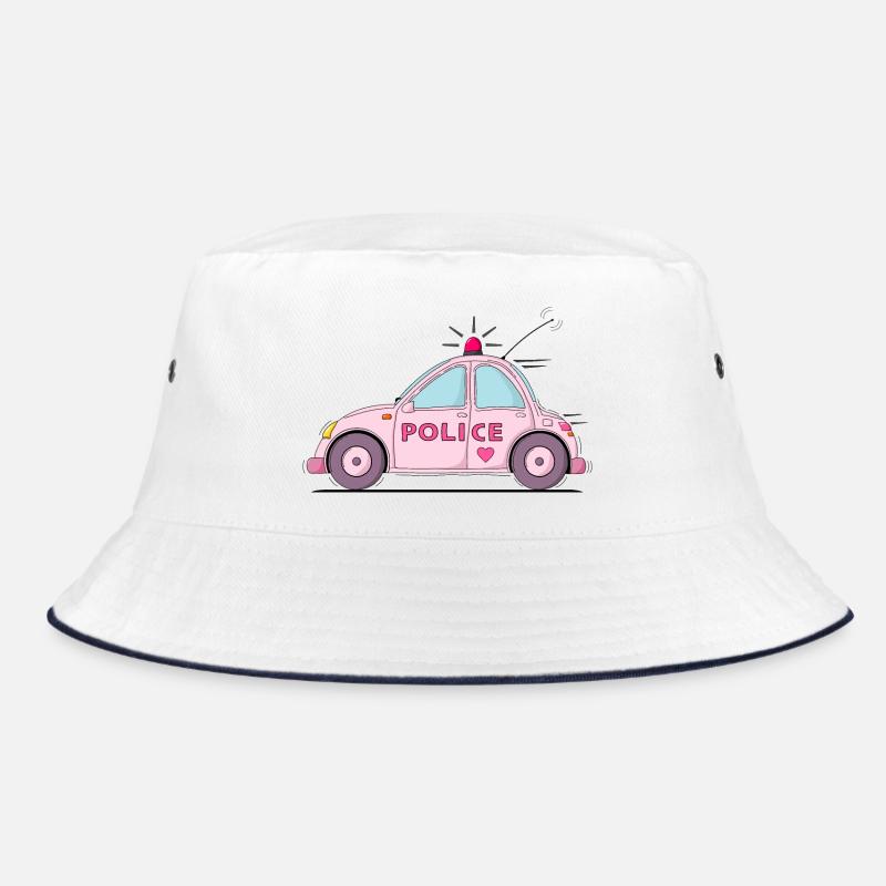 Polizeiauto Police Rosa Bucket Hat