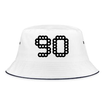 90. 90 ANS. 90e ANNIVERSAIRE. ANNIVERSAIRE 90 ANS. - Bob - blanc/marine - Devant