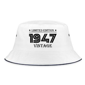 1947 - Year 1947 - Year 1947 - Bucket Hat - white/navy - Front