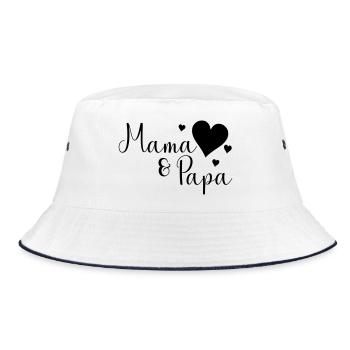 Maman et papa - Bob - blanc/marine - Devant