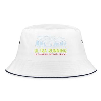 Ultra Running - Comme la course à pied, mais avec des collations - Bob - blanc/marine - Devant