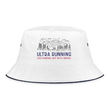 Ultra Running - Comme la course à pied, mais avec des collations - Bob - blanc/marine - Devant