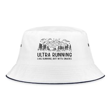 Ultra Running - Comme la course à pied, mais avec des collations - Bob - blanc/marine - Devant