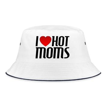 J’adore les mamans sexy - Bob - blanc/marine - Devant