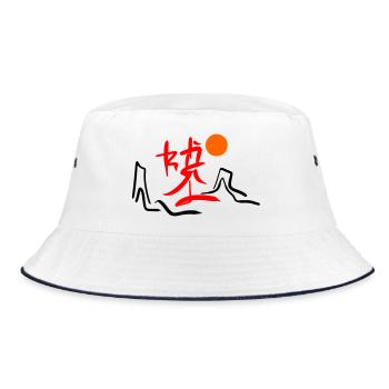 Asia Stuff - Bucket Hat - white/navy - Front