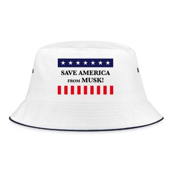 Sauvez l’Amérique de Musk ! (États-Unis) - Bob - blanc/marine - Devant