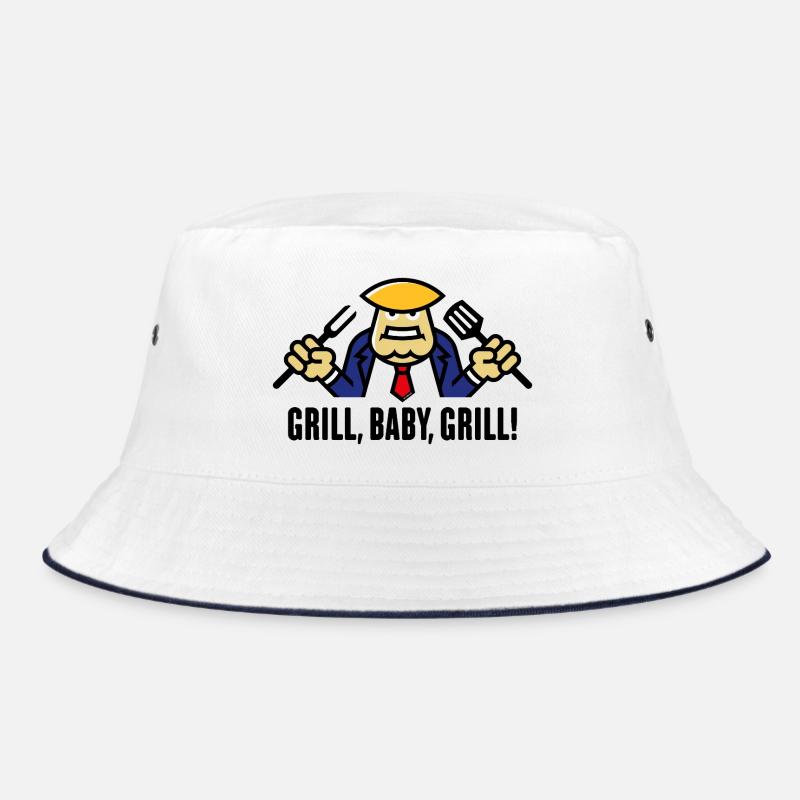 Donald – Grill, bébé, grillade ! (Barbecue / POS) - Bob - blanc/marine