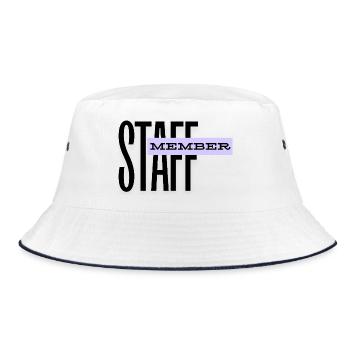 STAFF Member - Team Personnel - ORGA - Staff - Bucket Hat - white/navy - Front
