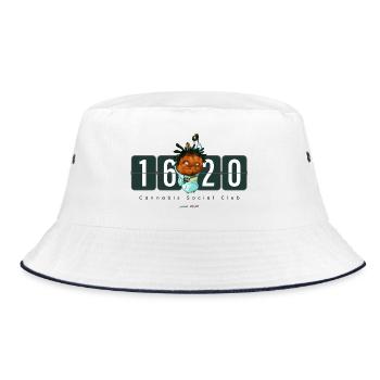 1620 Logo standard - Bucket Hat - Weiß/Navy - Vorne