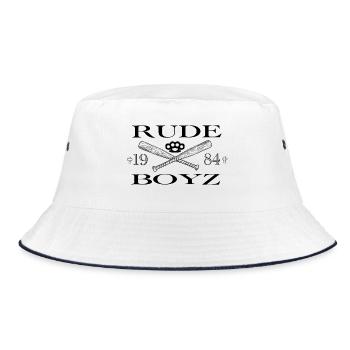 Roud Boyz 1984 – Battes de baseball streetwear et Celti - Bob - blanc/marine - Devant