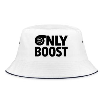 Only Boost Turbo - Bucket Hat - Weiß/Navy - Vorne