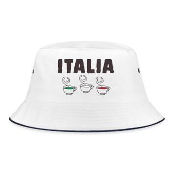 Drapeau italien drôle - Bob - blanc/marine - Devant