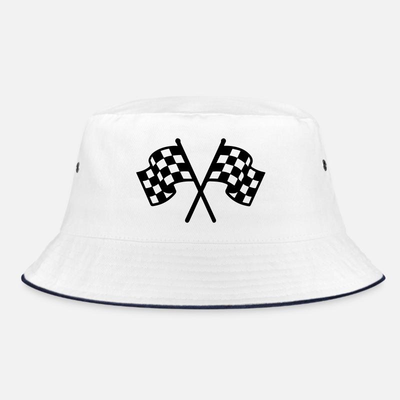 Racing flag icon Bucket Hat