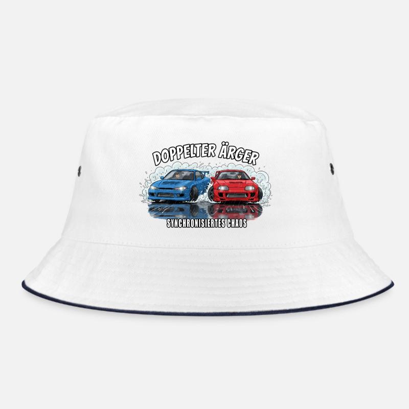 Double Trouble - Synchronized Chaos Bucket Hat