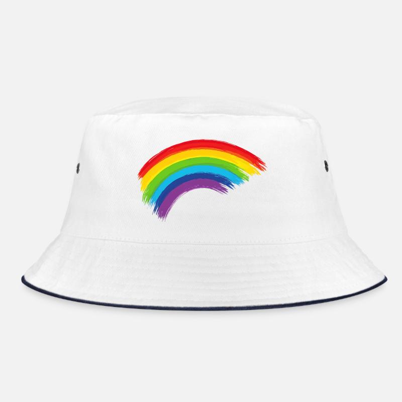 Regenbogen Pinselbogen Hoffnung Gemeinschaft  Bucket Hat