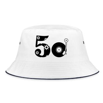Années 50 Années cinquante - Bob - blanc/marine - Devant