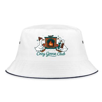 Cozy Goose Club Noël Fun Design - Bob - blanc/marine - Devant