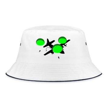 paratrooper - Bucket Hat - white/navy - Front