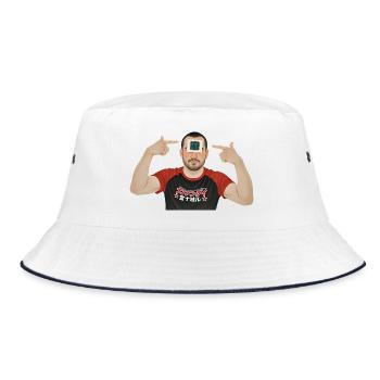 BRAIN PROCESSOR - geek & scifi - Bucket Hat - white/navy - Front