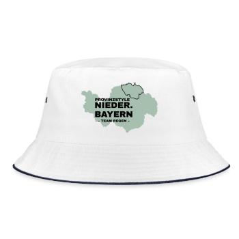 Lower Bavaria | RAIN - Bucket Hat - white/navy - Front