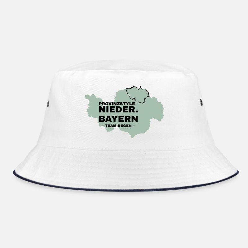 Lower Bavaria | RAIN - Bucket Hat - white/navy